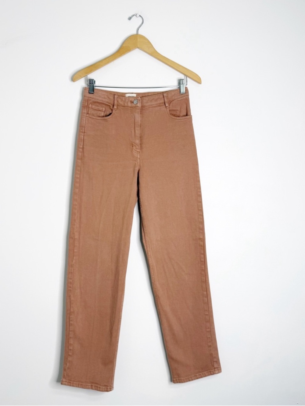 Wilfred Free Aritzia Pink Straight Leg Jeans Size 6 High Rise